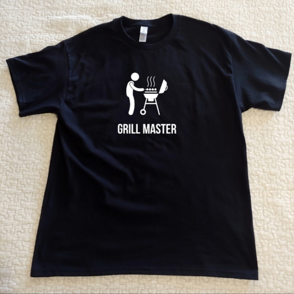 NWT Grill Master Graphic Tee, Various Sizes, Black, Short Sleeved